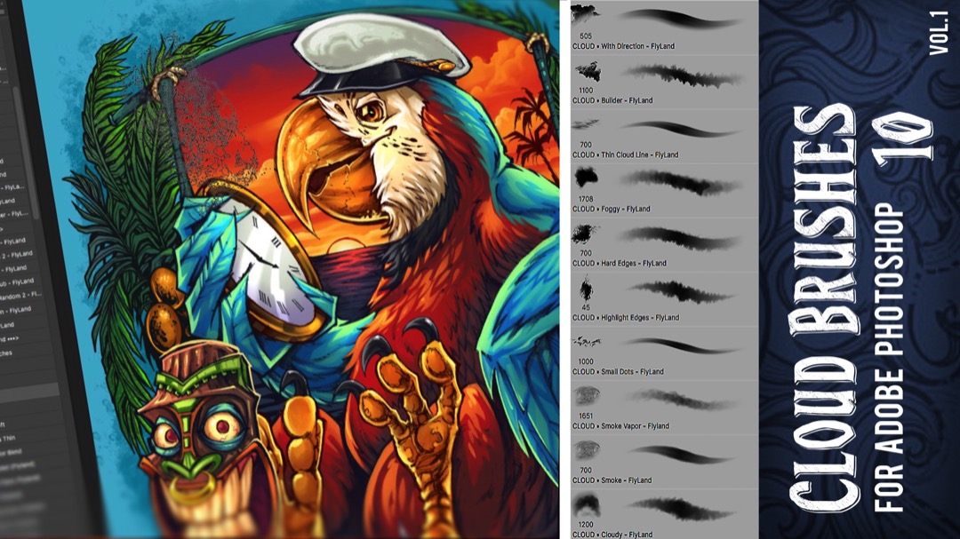 Images of custom photoshop brush