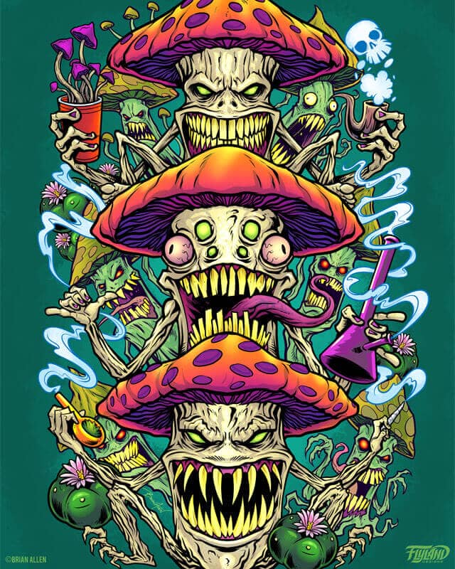 A brightly colored illustration