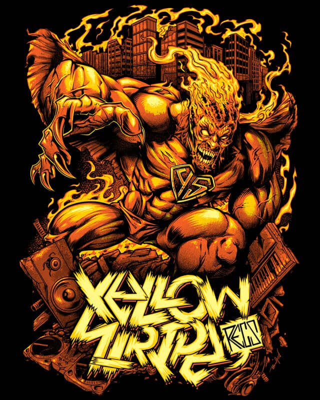 Evil Superhero T-Shirt Illustrat